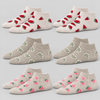 Women’s Cotton Blend Fruit Pattern Ankle Socks ET35026 - 6 Pairs