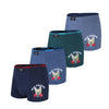 Dívčí bavlněné boxerky boxing dog U5204 4 ks v balení