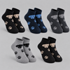 Boys’ Soft & Breathable Ankle Socks with Dog Pattern RT1122 – 10 Pairs