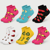 Women’s Cotton-Rich Fruit Pattern Ankle Socks CW414-6 Pairs
