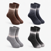Men’s Soft & Cozy Warm Gradient Crew Socks LY810 - 4 pairs