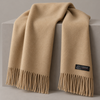 Men’s Plain Camel Scarf with Fringed Ends FNF-MS03
