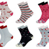 Girls' socks QW3053 6 pairs