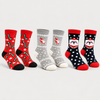 Men’s Christmas Wool Blend Non Slip Home Socks MC126 – 3 Pairs