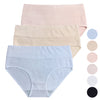 Women's high-waisted cotton panties CZ8060-A 3 pcs in a pack