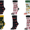 Women's cheerful socks FRUIT DB601 6 pairs