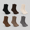 Women’s Soft & Cozy Warm Cable Knit Crew Socks LY8802- 6 pairs