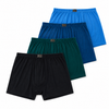 Men's loose-fitting single-color boxer shorts PE-340 4 pieces per pack