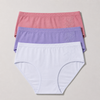 Women's cotton panties butterfly embroidery YW4240-3 pieces