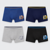 Teen Boys’ Cotton-Blend Basketball Boxer Briefs U1145-4 Pieces
