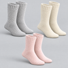 Women's thermal Grip Socks with Ribbed Cuffs for Home WZ86 -3 pairs per pack