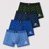 FANNIFEN Men’s Bamboo Boxer Briefs M6841AL – 4pcs in a Pack