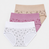 FANNIFEN Women’s High-Waisted Cotton Briefs with Print CZ8047 – 3 pcs in a Pack