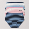 FANNIFEN Women’s Cotton Striped Briefs YW4170– 3 pcs in a Pack