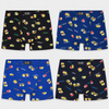 Men’s Viscose-Blend Beer Print Boxer Briefs M6811-4 Pieces